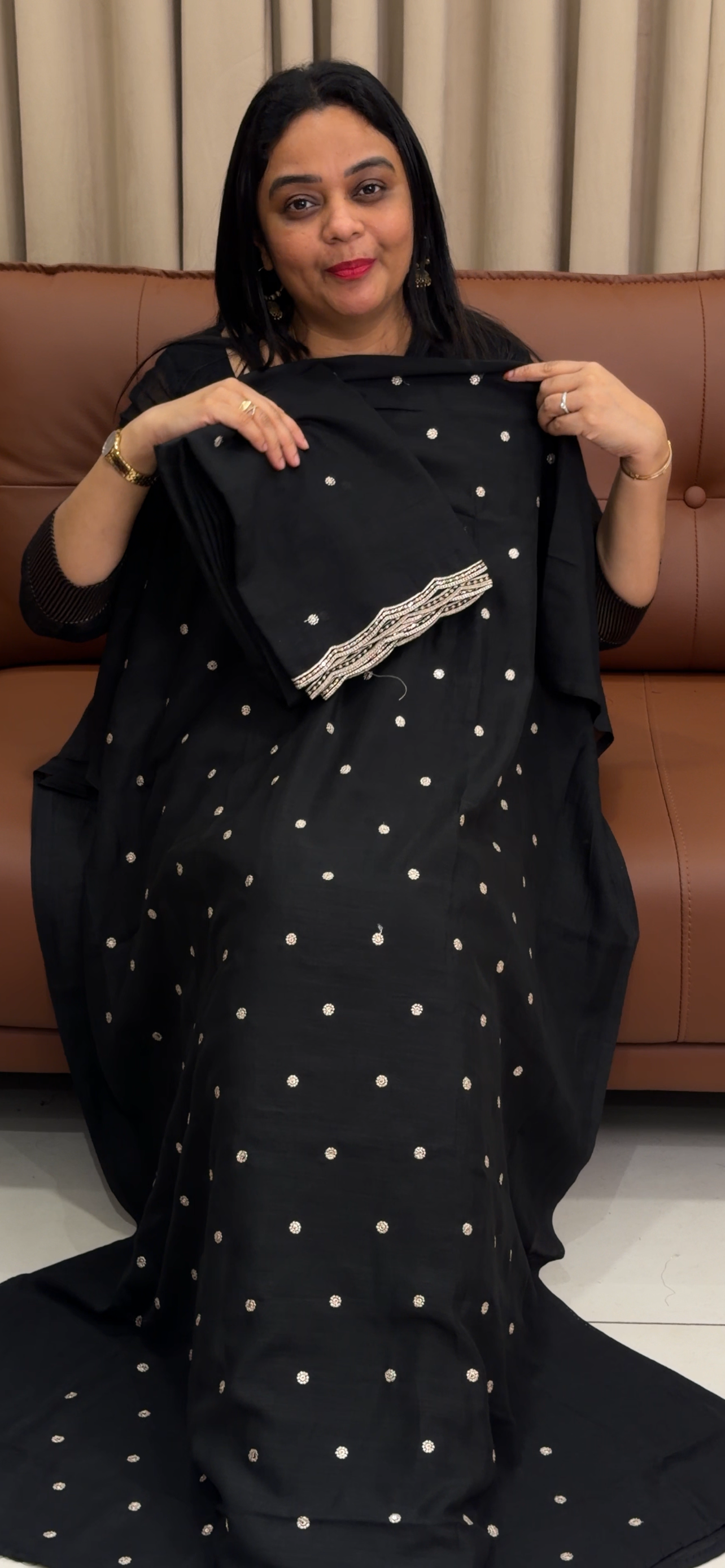 UNSTITCHED SALWRA SUITS - IHA 34021