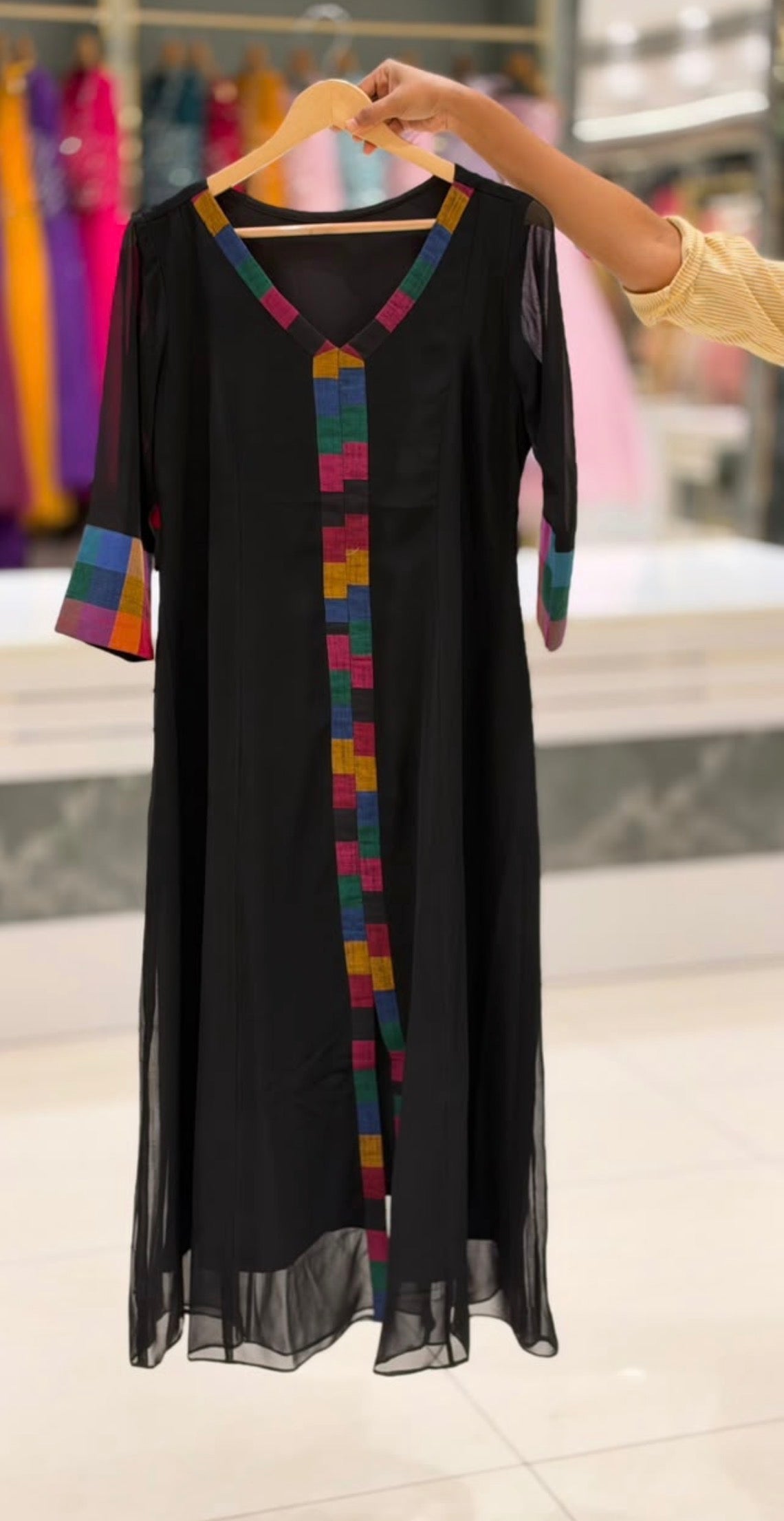 IHA'S IN-HOUSE GEORGETTE ALINE TOPS - IHA 35970