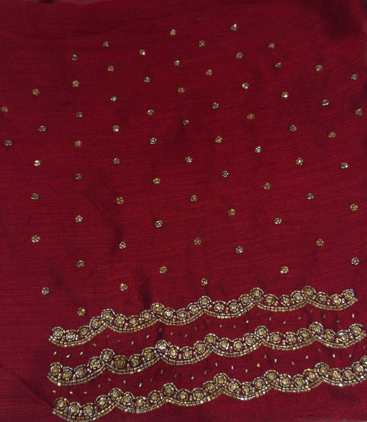 IHA'S IN-HOUSE HANDWORKED BLOUSE MATERIAL - IHA 34559