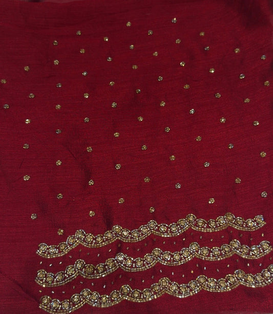 IHA'S IN-HOUSE HANDWORKED BLOUSE MATERIAL - IHA 34559