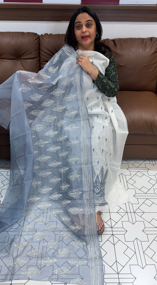 SILKY KOTA UNSTITCHED SALWAR SUITS - IHA 27314