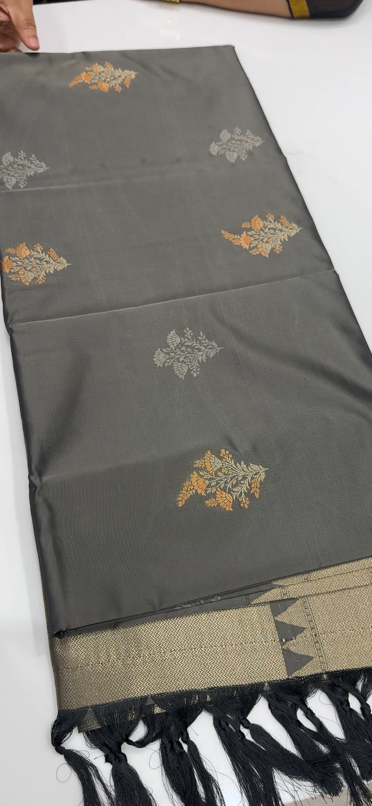 SEMI BROCADE SAREES - IHA 35615