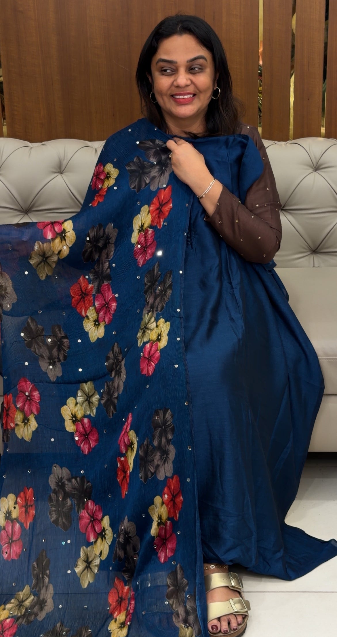 SEMI RAW SILK UNSTITCHED SALWAR SUITS - IHA 30683