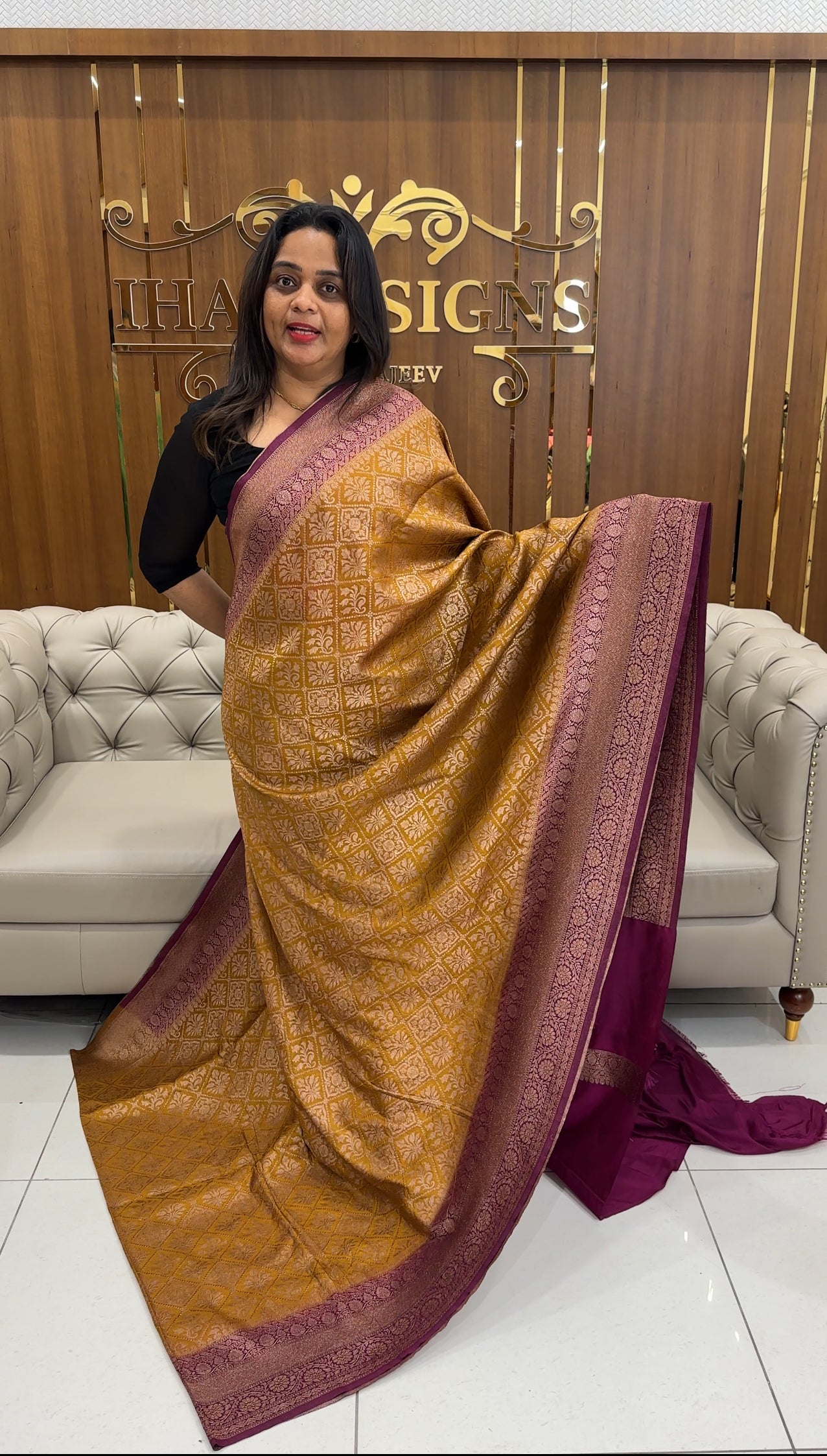 FORWARD SEMI KATAN SAREES - IHA 25220