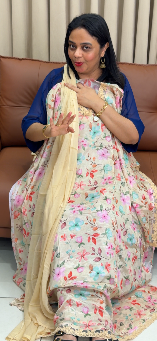 UNSTITCHED SALWAR SUITS - IHA 34094