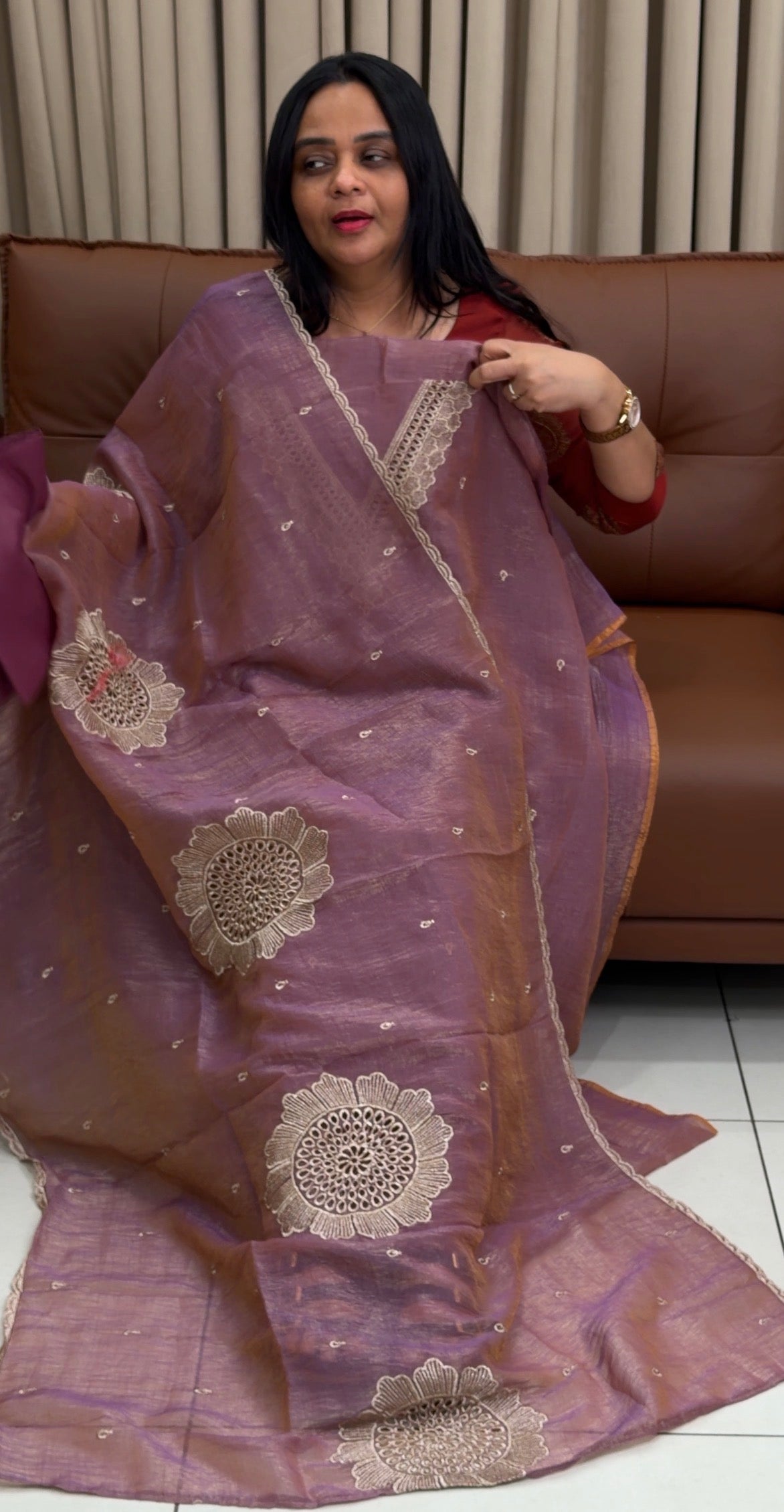 SEMI RAW SILK UNSTITCHED SALWAR SUITS - IHA 34704