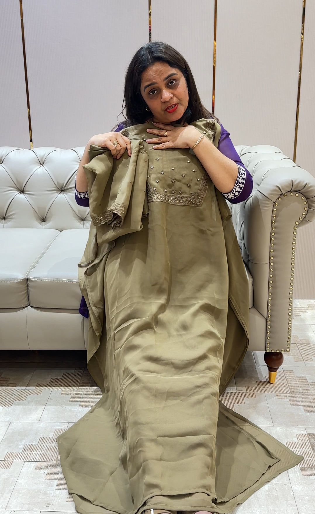 FAUX GEORGETTE UNSTITCHED SALWAR SUITS - IHA 23117