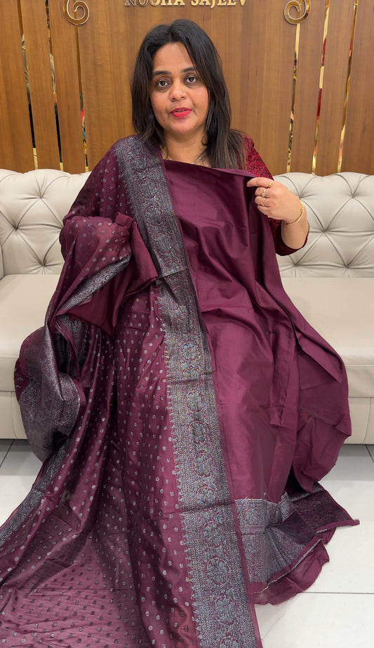 BANARASI UNSTITECHED SALWAR SUITS  - IHA 25955