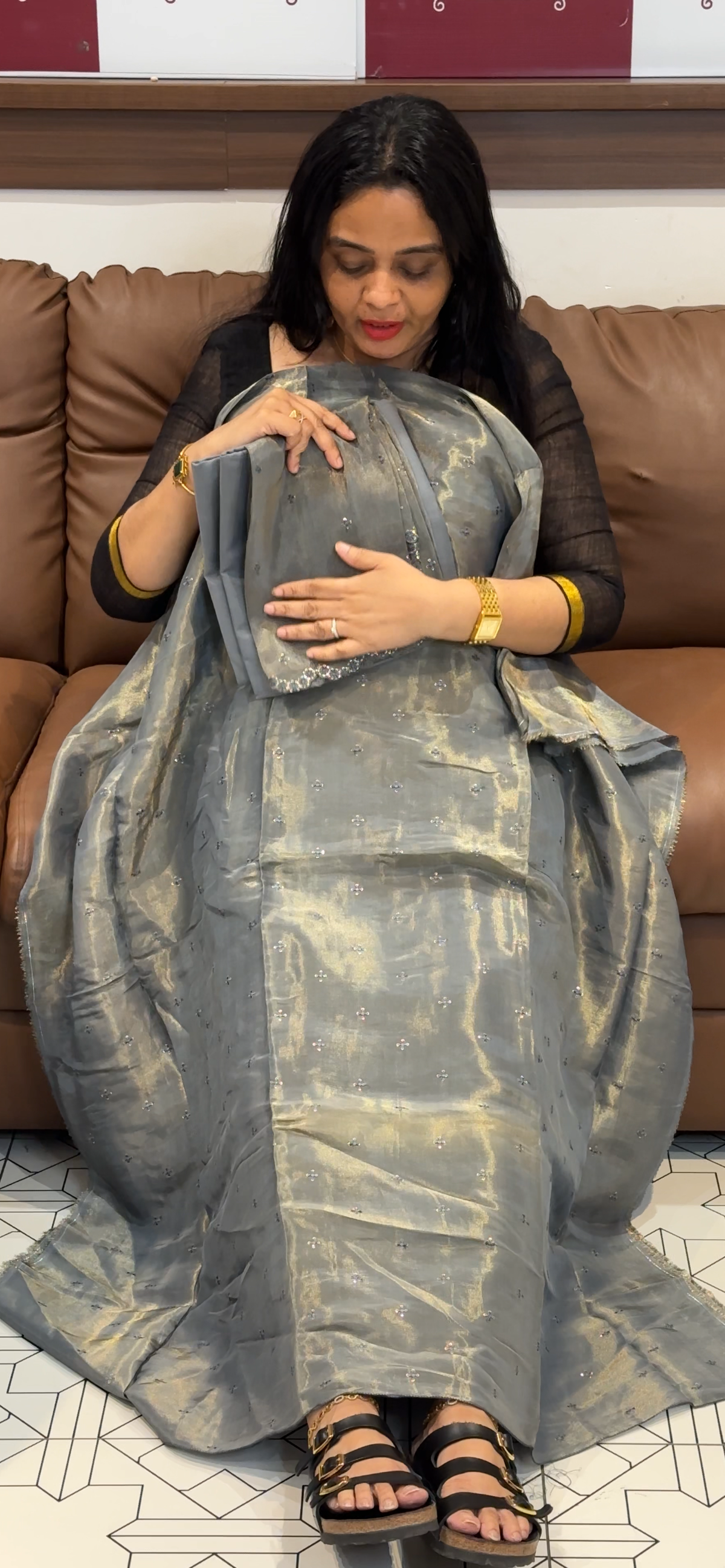 OFFER SALES UNSTITCHED SALWAR SUITS - IHA 35533