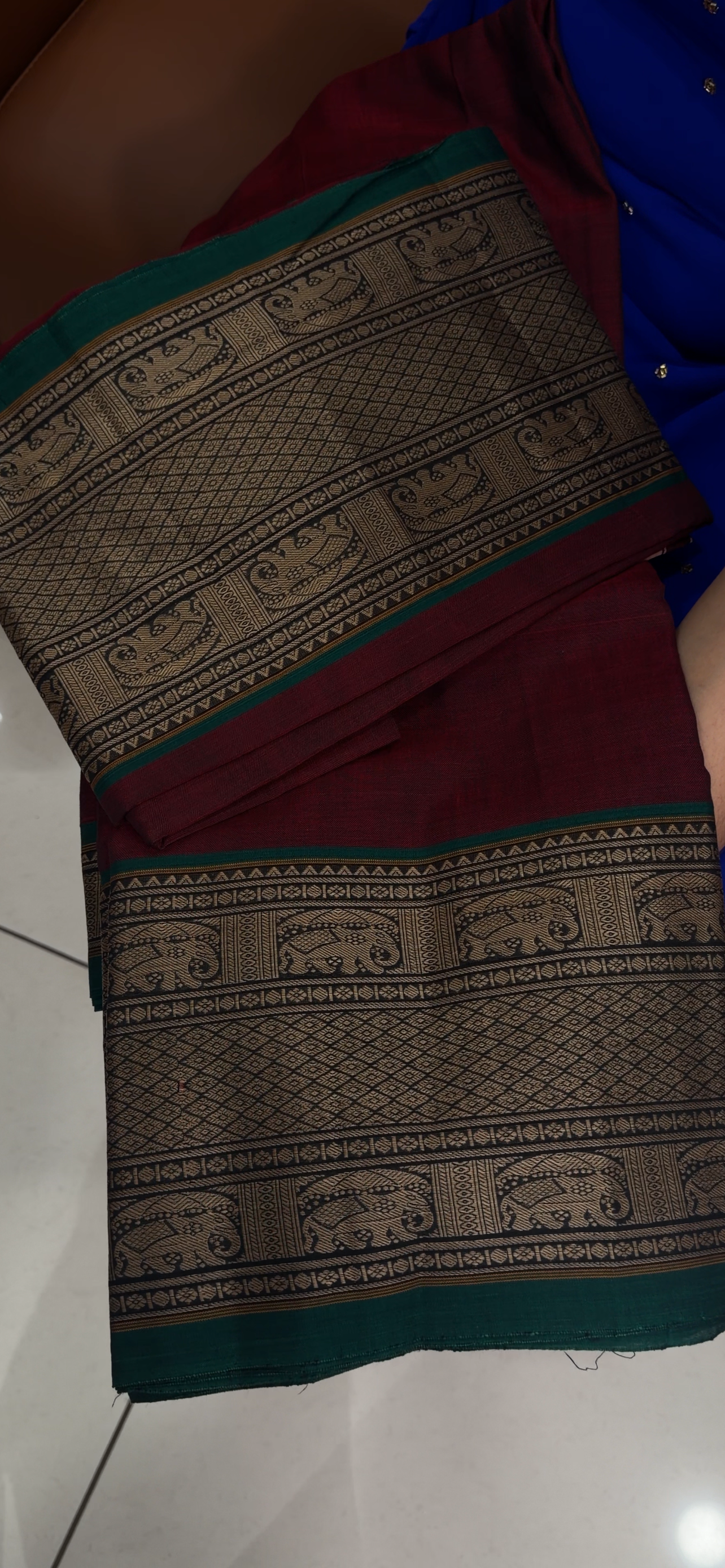 HANDLOOM UNSTITCHED  SALWAR SUITS - IHA 33771