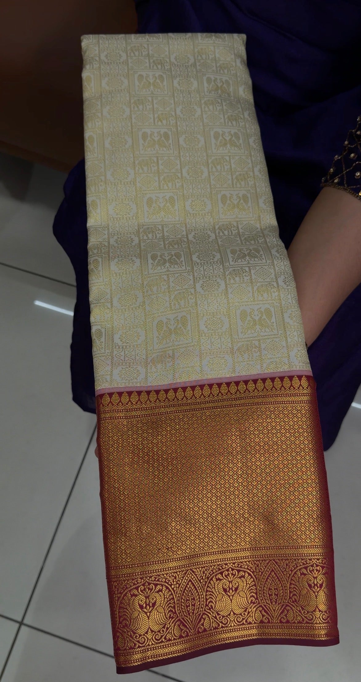 DESIGNER KANNCHIPURAM SILK SAREES - IHA 34454