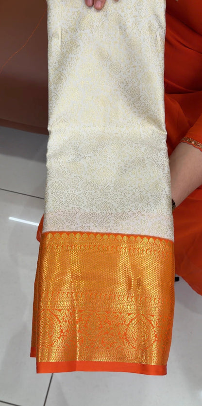 SEMI KANCHIPURAM SAREES - IHA 34254