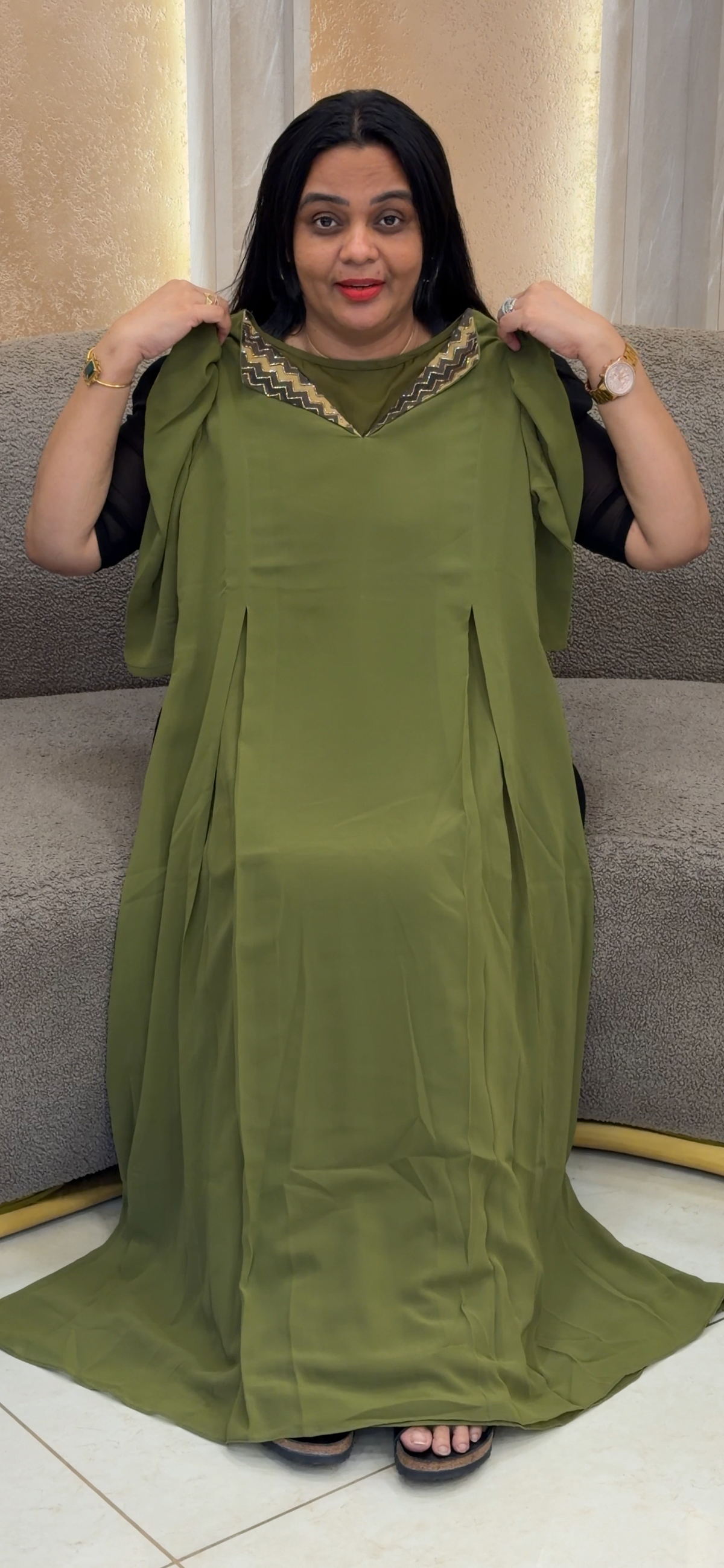 IHA'S IN-HOUSE GEORGETTE FROCKS - IHA 35233