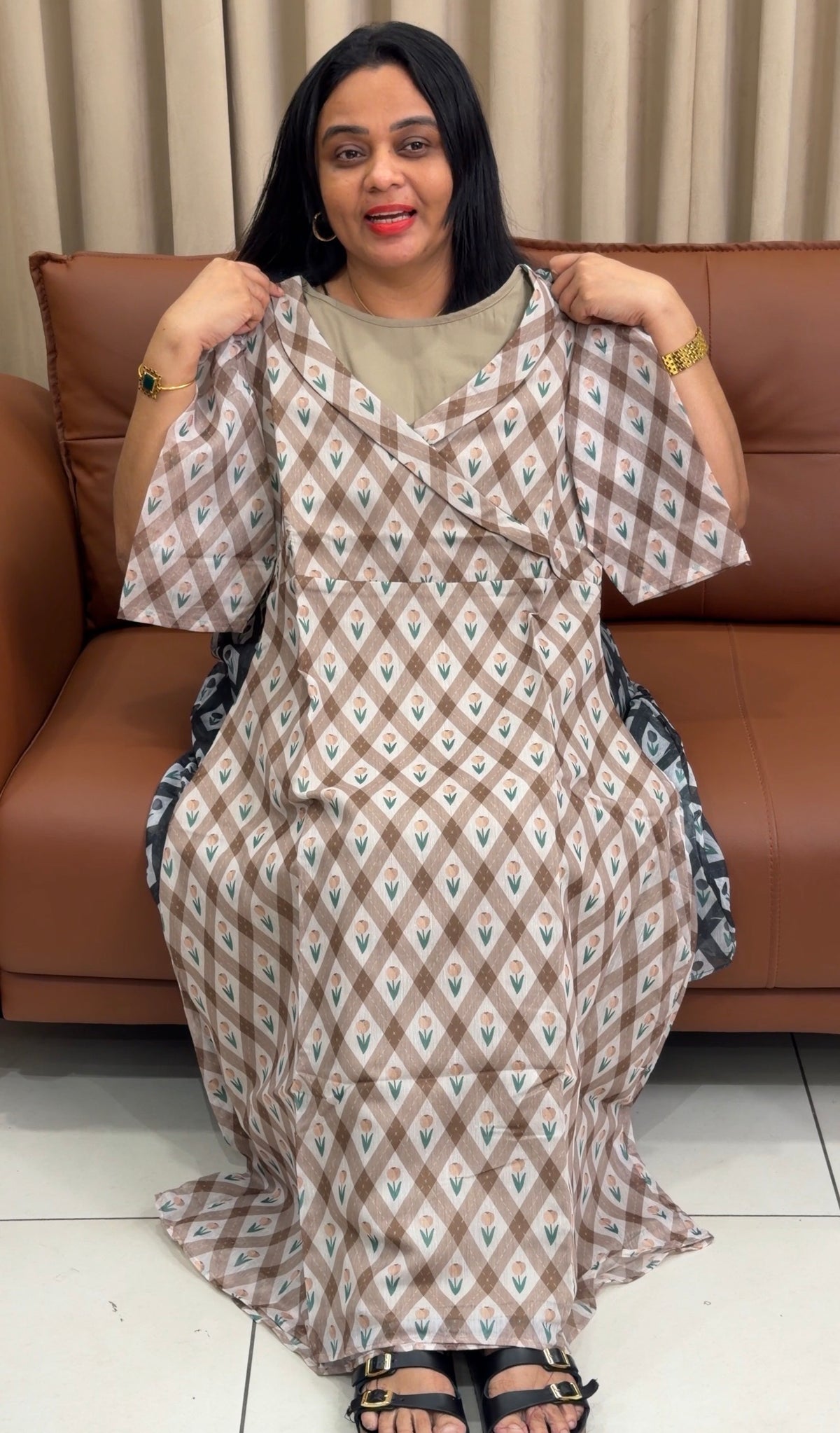 IHA'S IN-HOUSE PRINTED FROCKS - IHA 35385