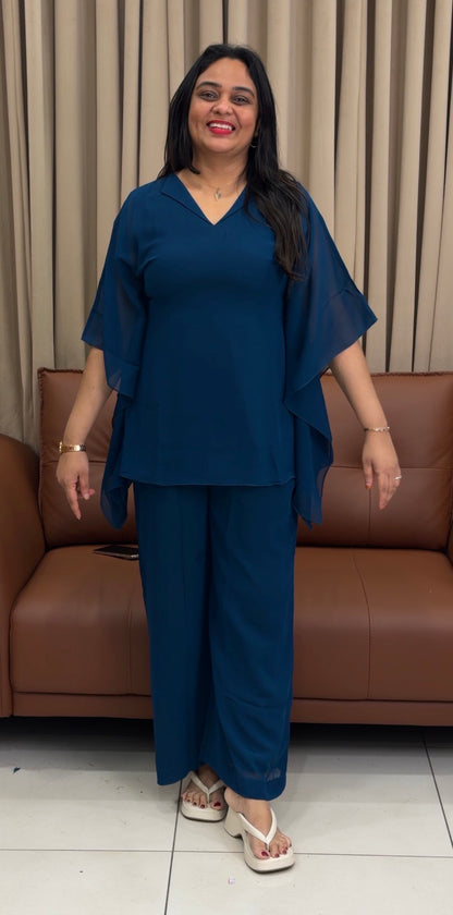 IHA'S IN-HOUSE SHORT KAFTAN TOP AND BOTTOM - IHA 33791
