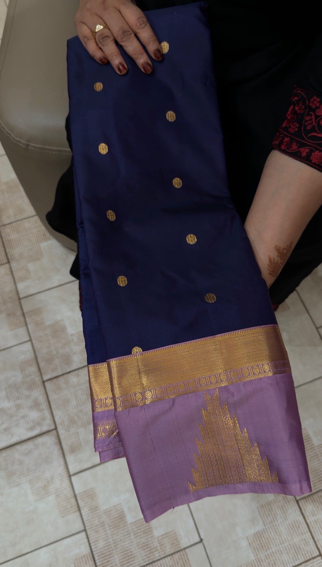 SEMI KANCHIPURAM SILK SAREES - IHA 31387