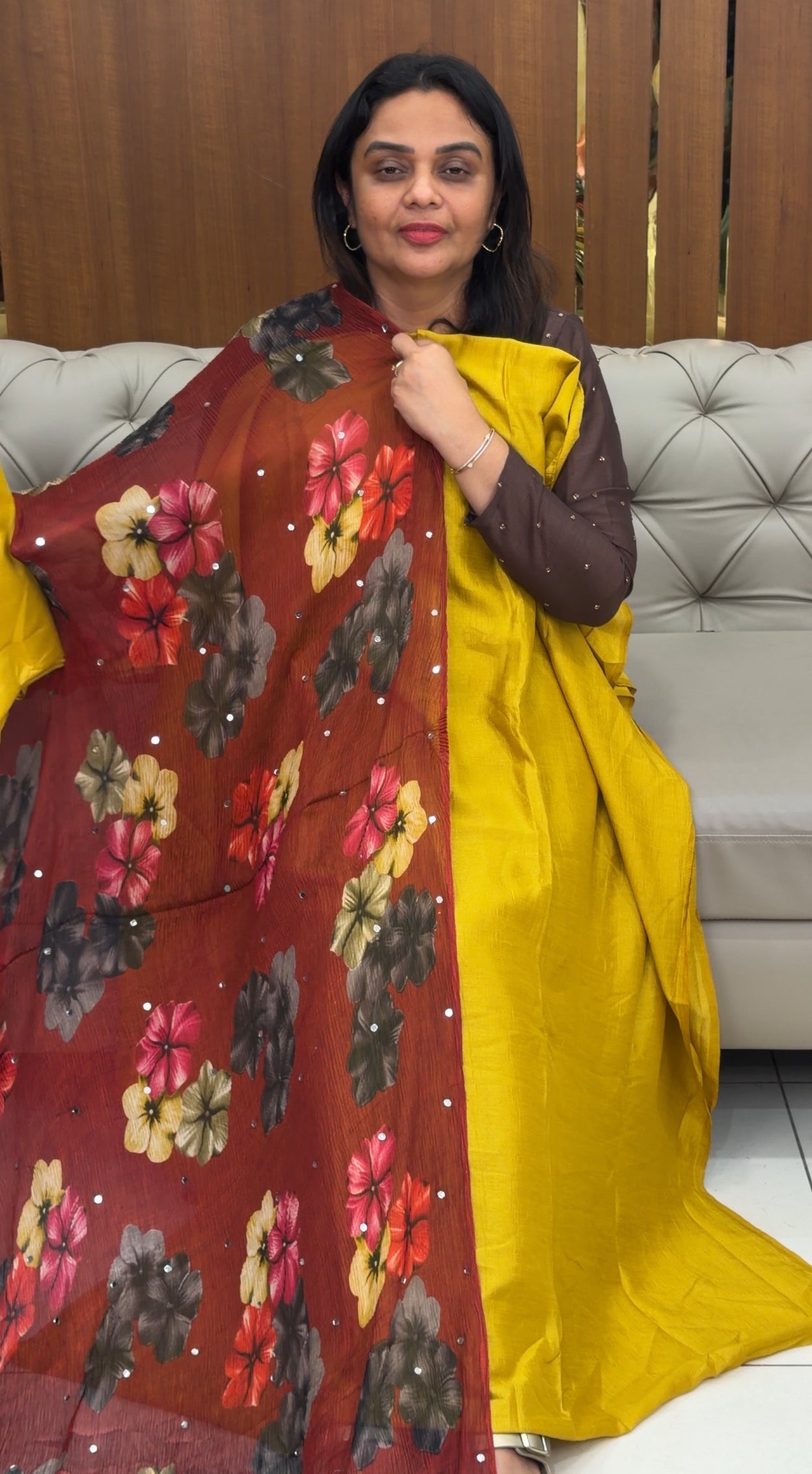 SEMI RAW SILK UNSTITCHED SALWAR SUITS - IHA 30683