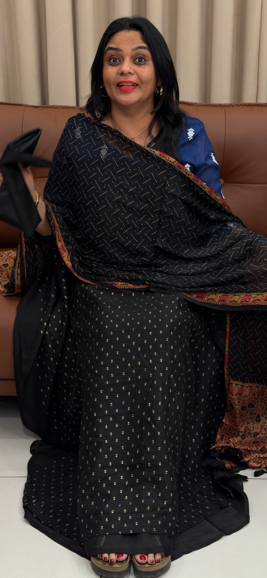SEMI RAW SILK UNSTITCHED SALWAR SUITS  - IHA 33547