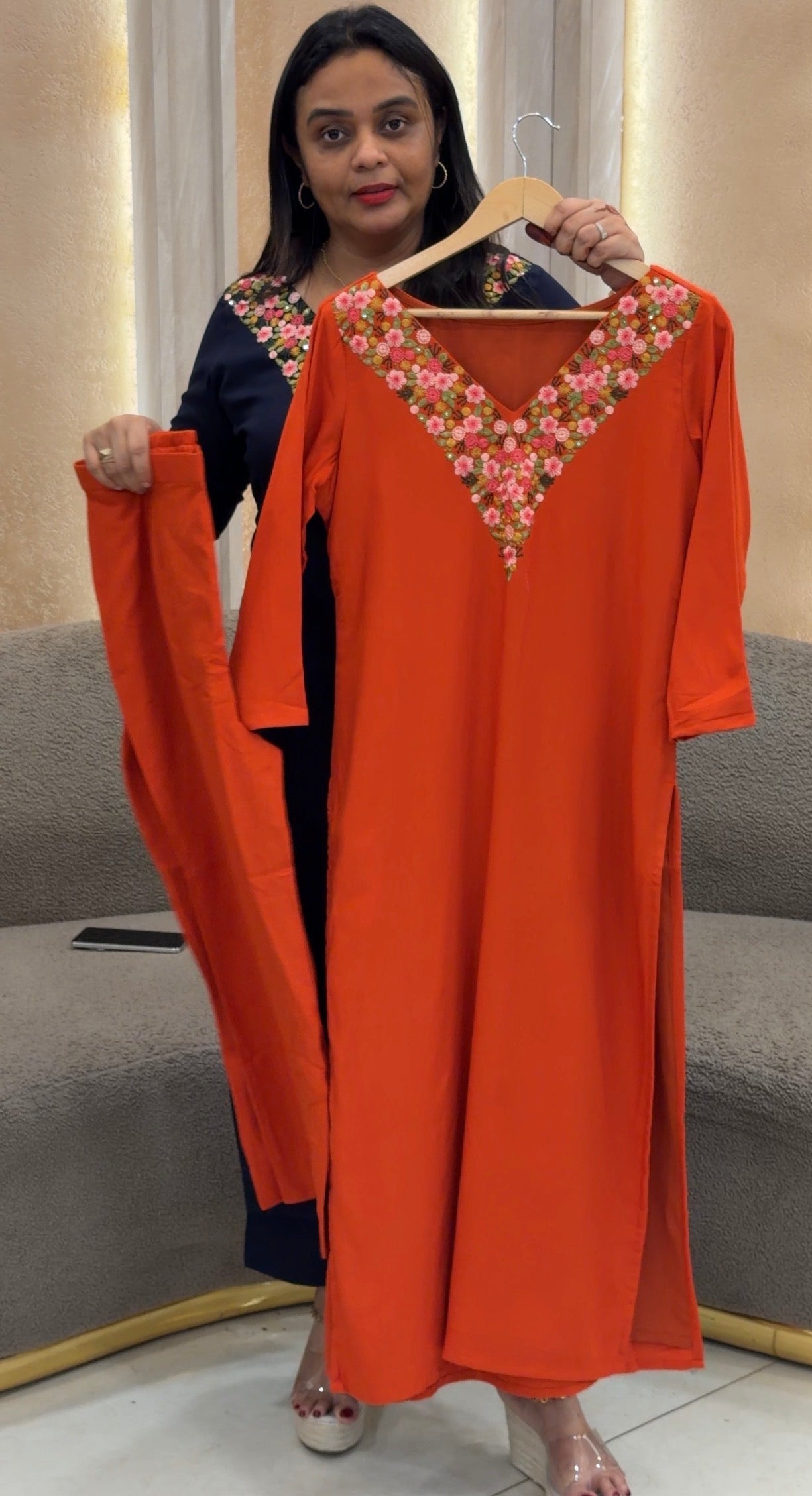 IHA'S IN-HOUSE RAYON TOP AND BOTTOM - IHA 32949