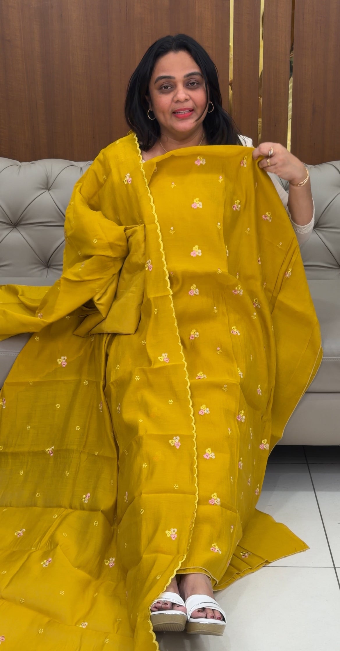 FORWARD MUL CHANDERI UNSTITCHED SALWAR SUITS - IHA 29304