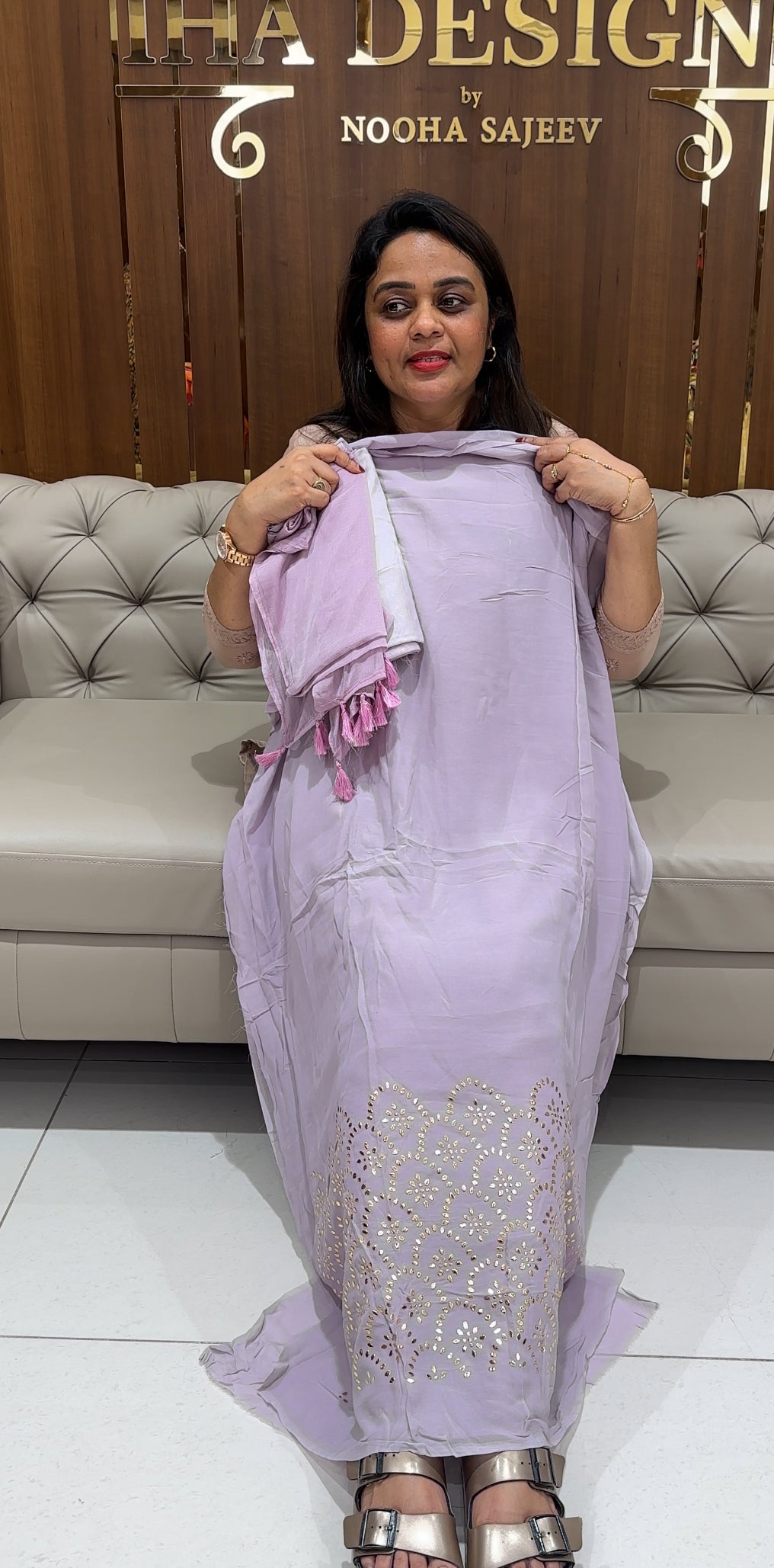 GEORGETTE UNSTITCHED SALWAQR SUITS - IHA 24185