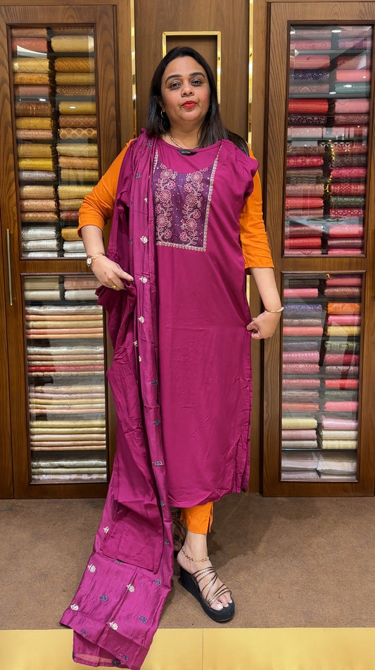 READY TO WEAR TOP, BOTTOM AND DUPATTA - IHA 24046