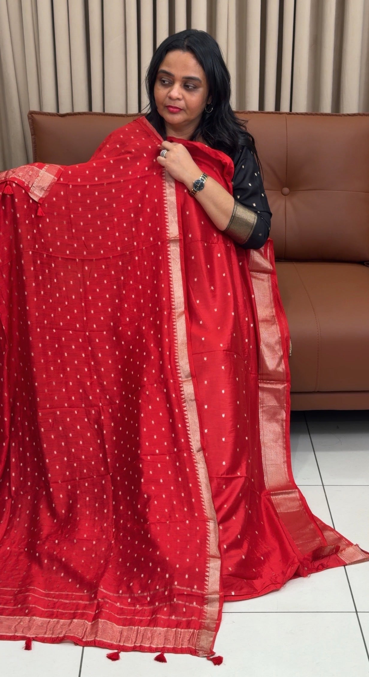 MALAI CHHANDERI UNSTITCHED SALWAR SUITS - IIHA 34865