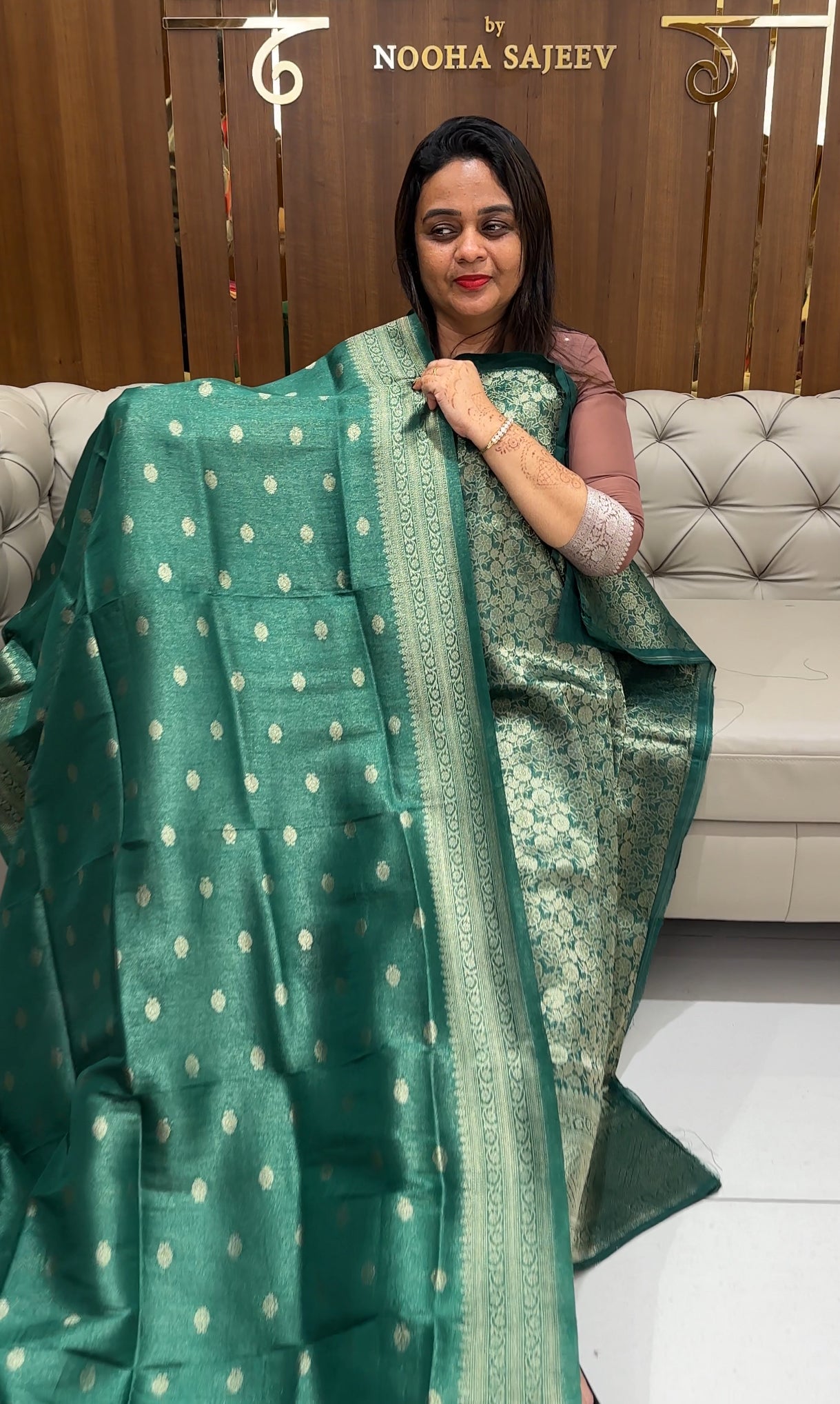 SEMI BANARASI UNSTITCHED SALWAR SUITS - IHA 23913