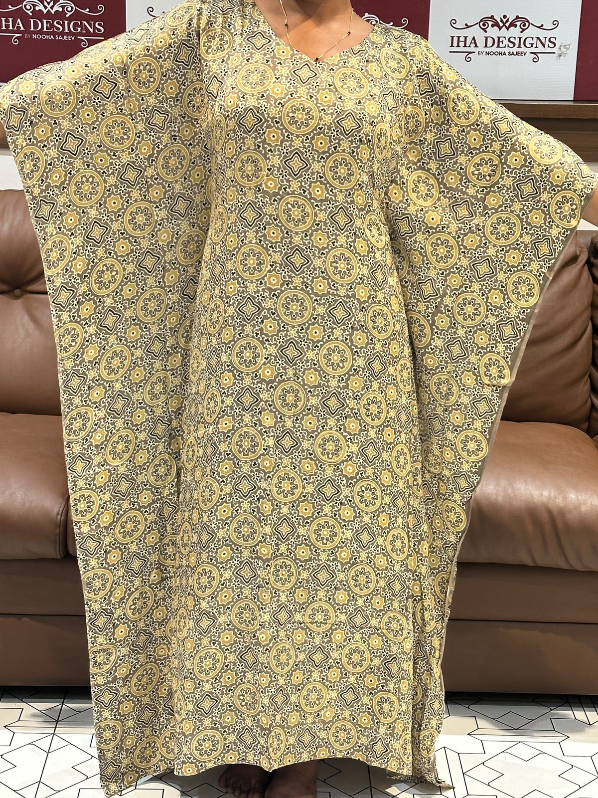 PRINTED KAFTAN TOPS - IHA 35860