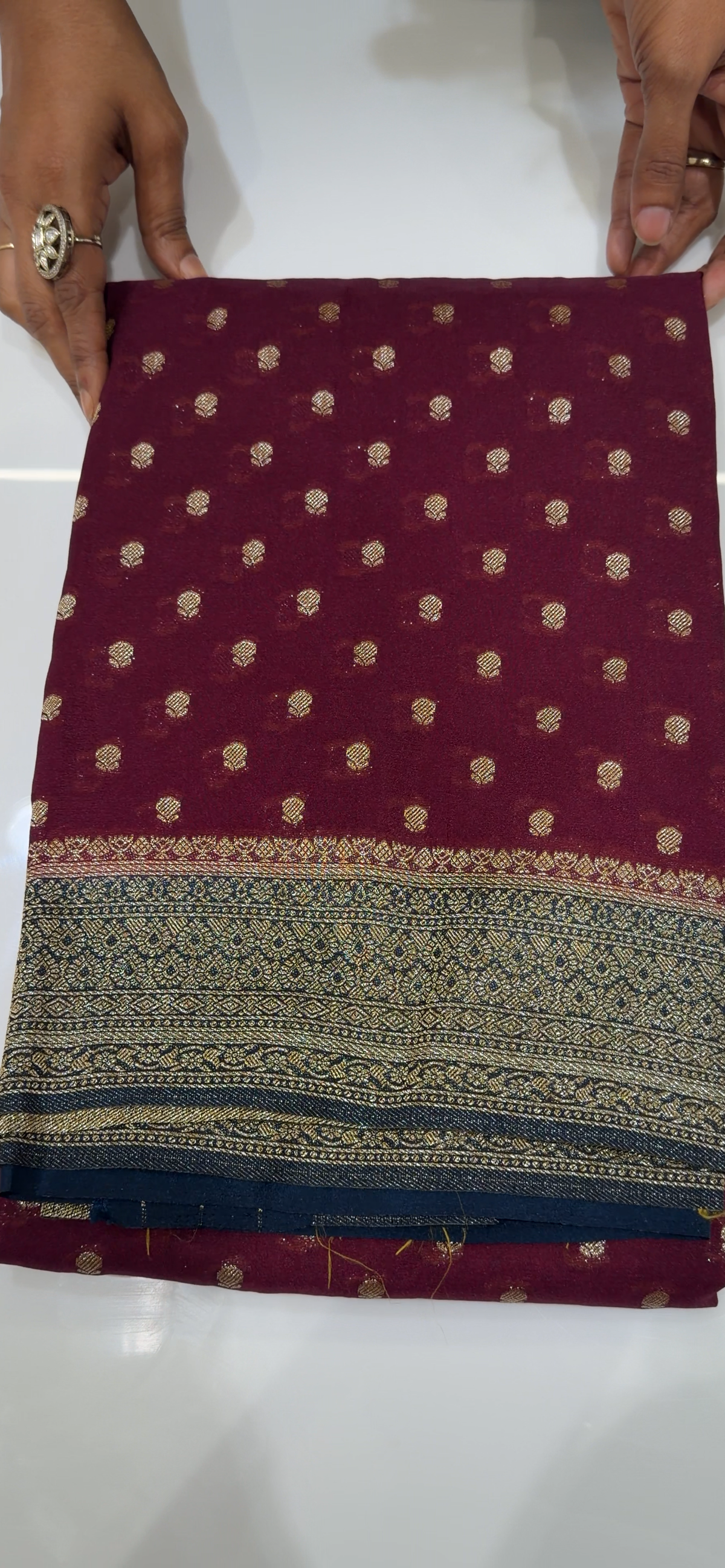 SEMI BANARASI  SAREES - IHA 35153