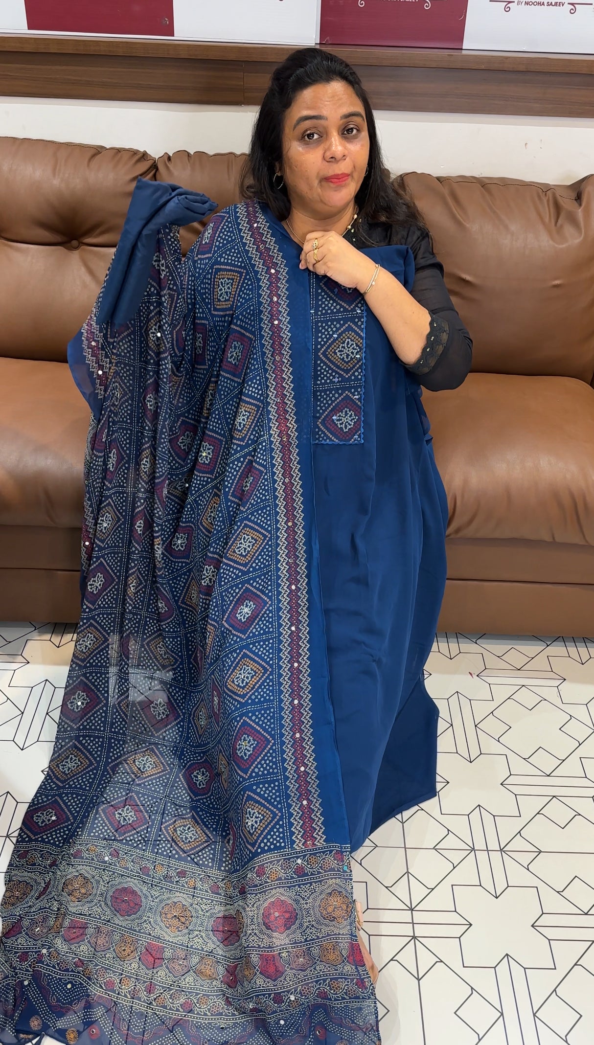 FAUX GEORGETTE UNSTITCHED SALWAR SUITS - IHA 27969