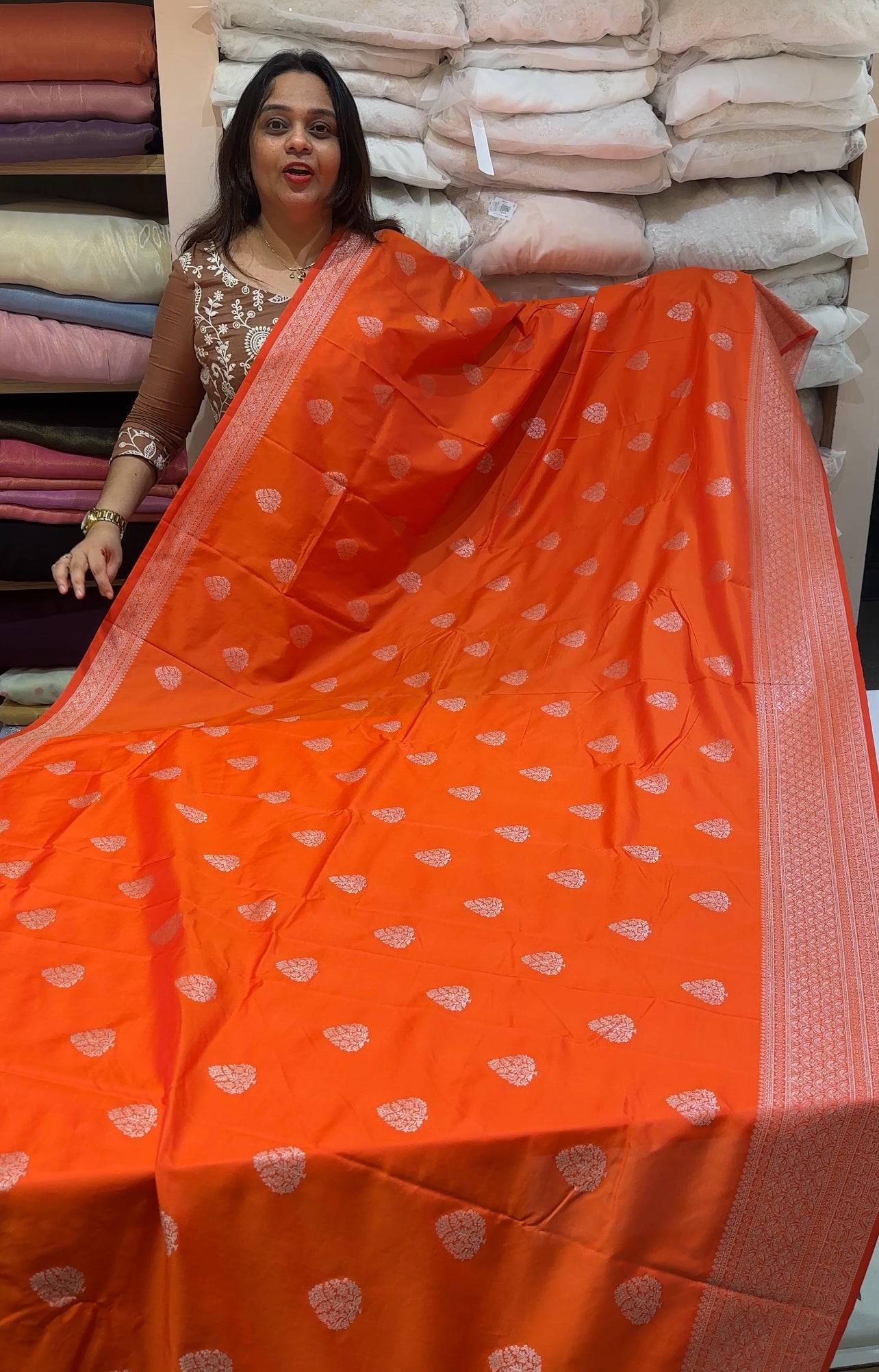 SEMI KATAN SAREES - IHA 17159