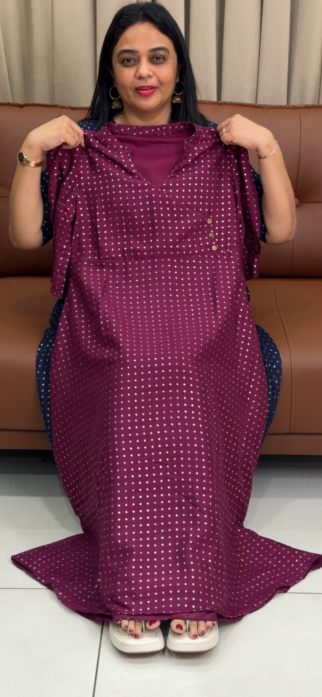 IHA'S IN-HOUSE SEMI SILK FROCKS - IHA 33871