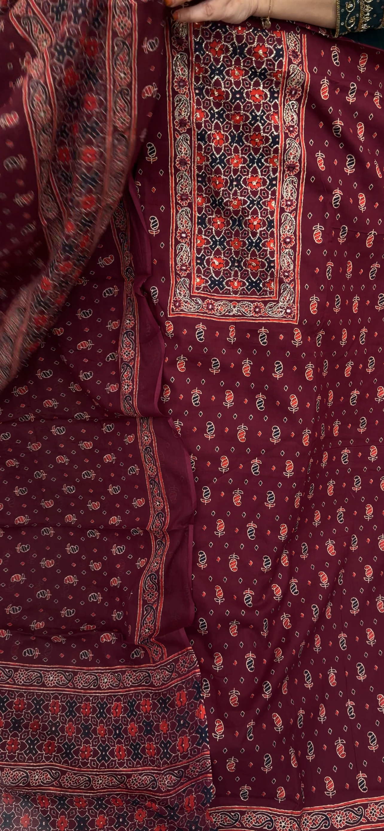 COTTON UNSTITCHED SALWAR SUITS - IHA 33235