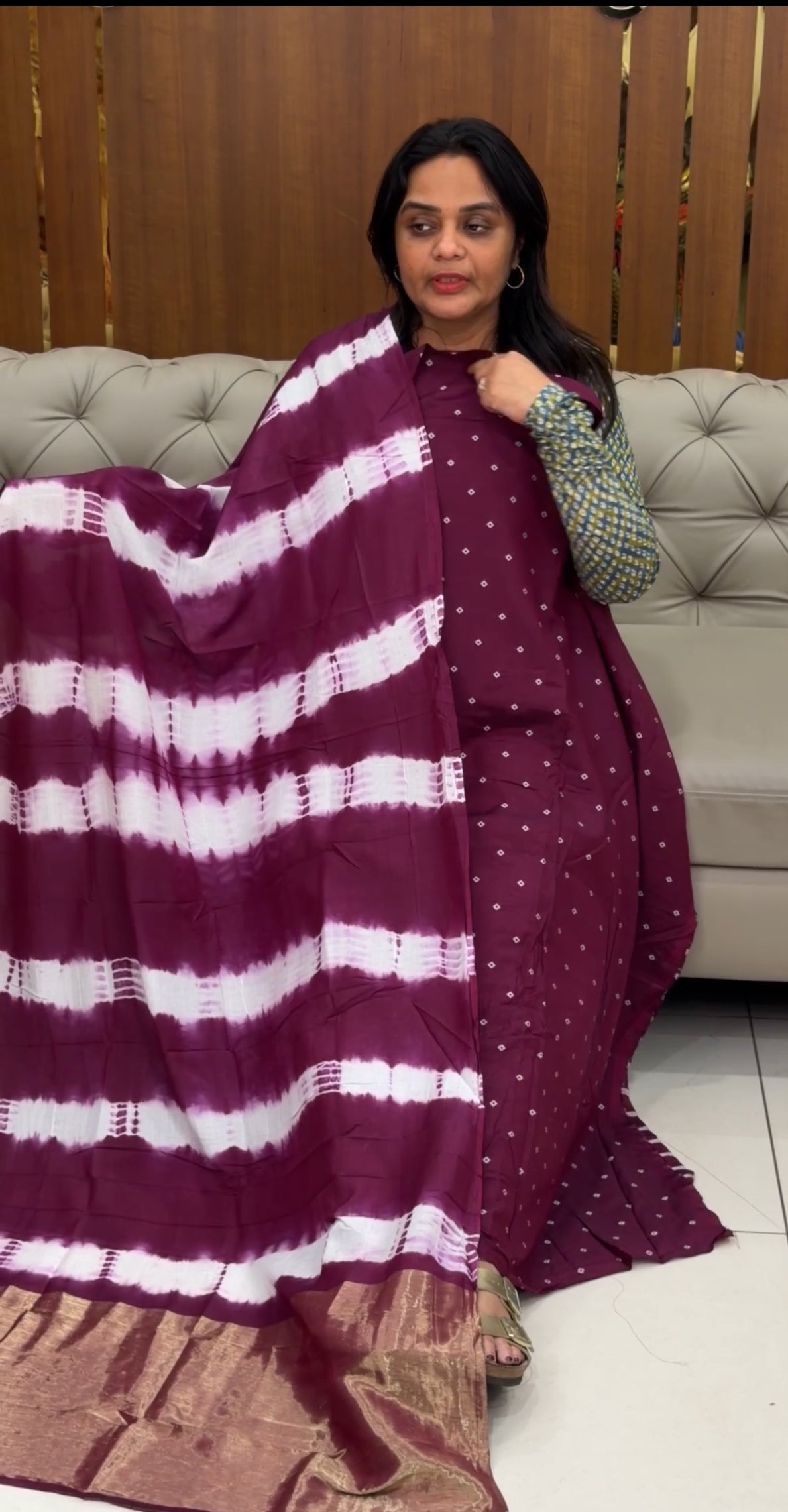 MUL CHANDERI UNSTITCHED SALWAR SUITS - IHA 30546