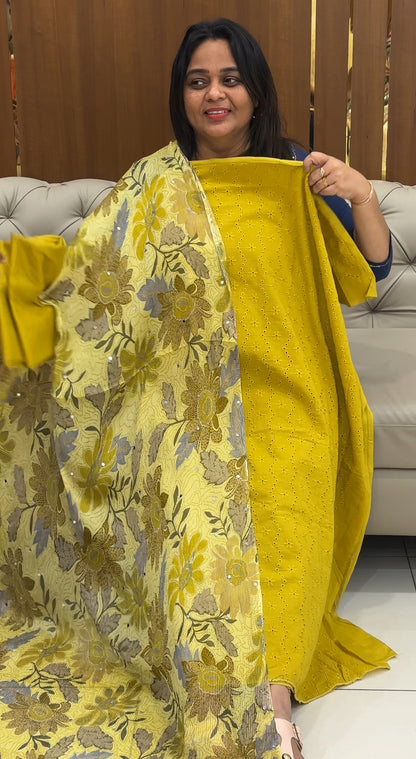 COTTON HAKOBA UNSTITCHED SALWAR SUITS- IHA 28809