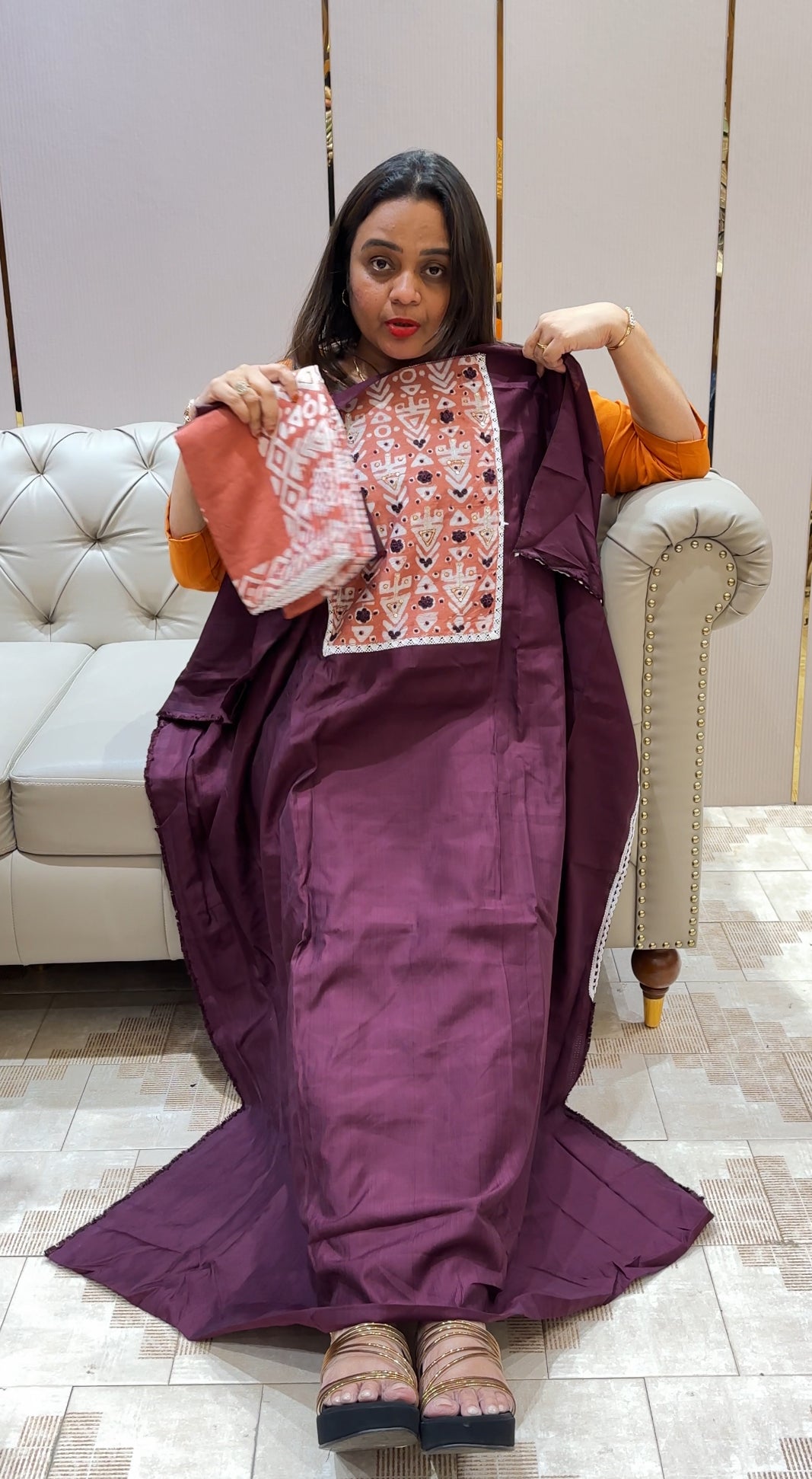 SEMI RAW SILK UNSTITCHED SALWAR SUITS - IHA 23009