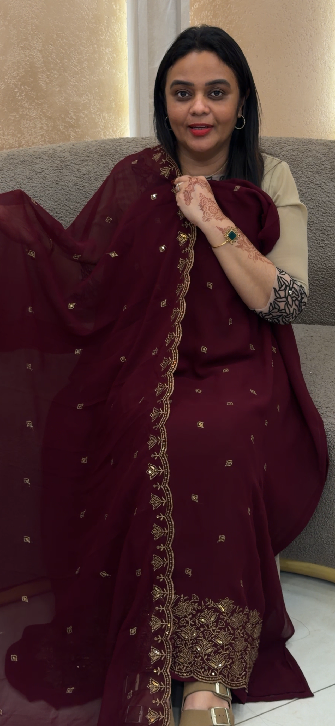 FAUX GEORGETTE UNSTITCHED SALWAR SUITS - IHA 33003