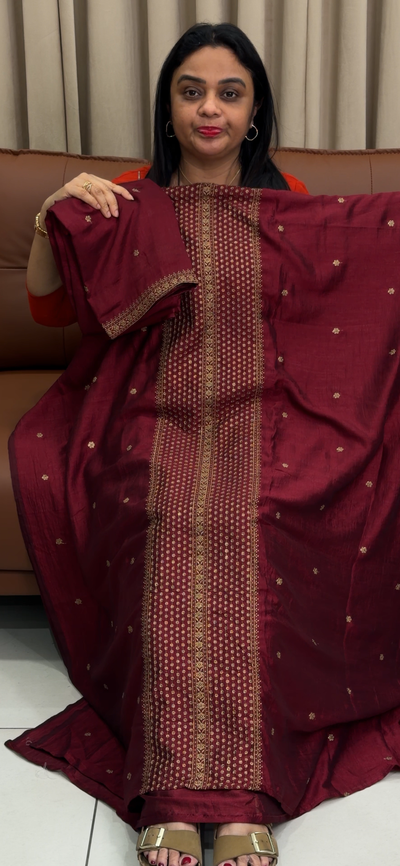 SEMI SILK UNSTITCHED SALWAR SUITS - IHA 33747