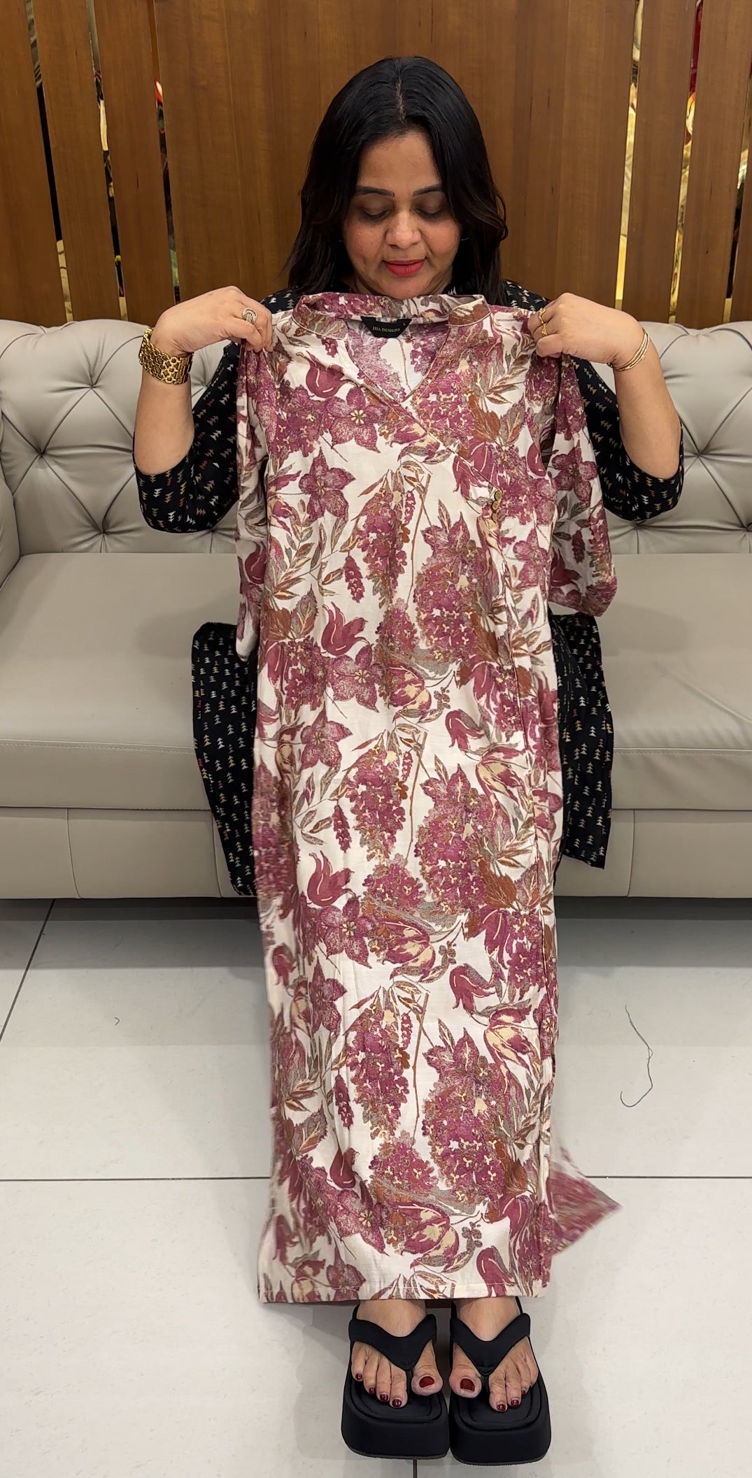 IHA'S IN-HOUSE MODAL CHANDERI TOPS - IHA 28160