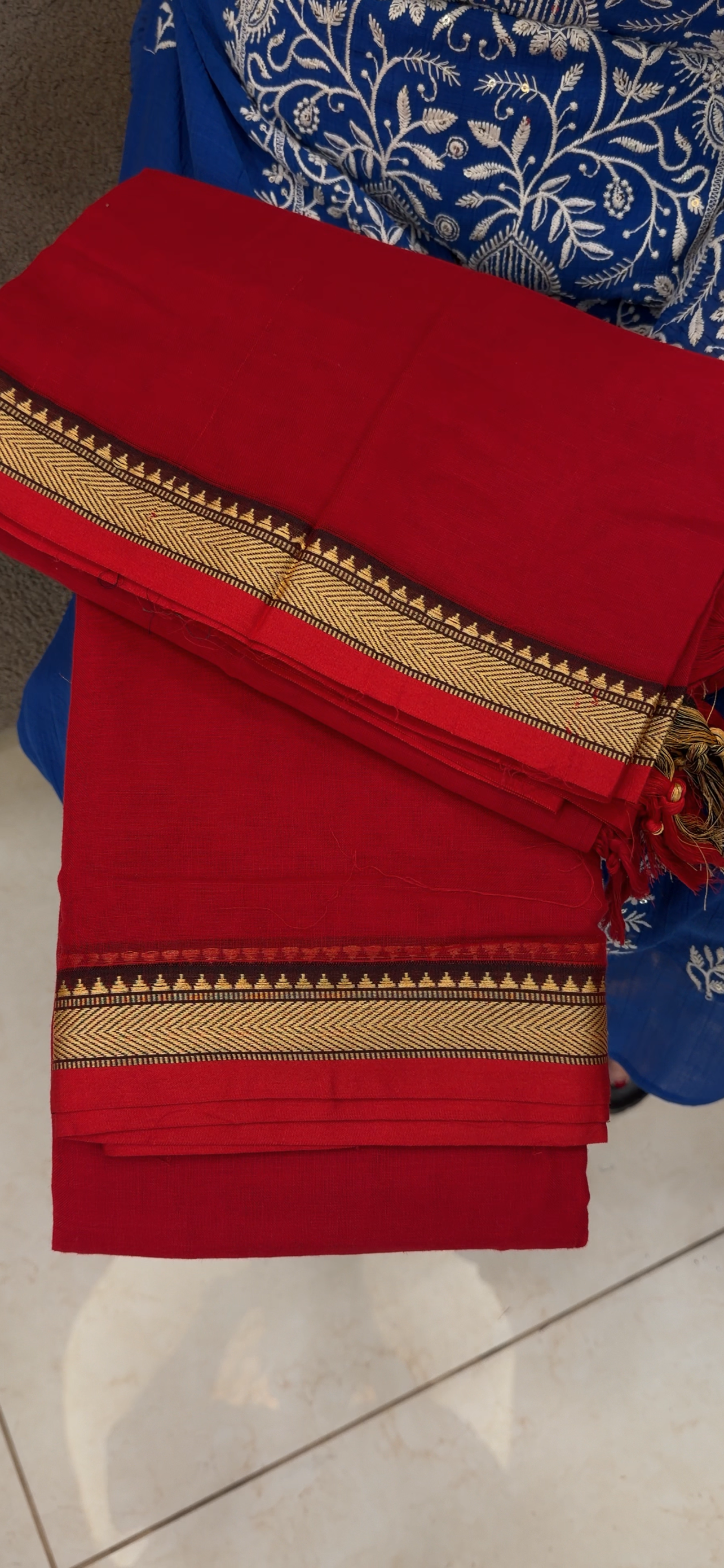 HANDLOOM COTTON UNSTITCHED SALWAR SUITS - IHA 34366
