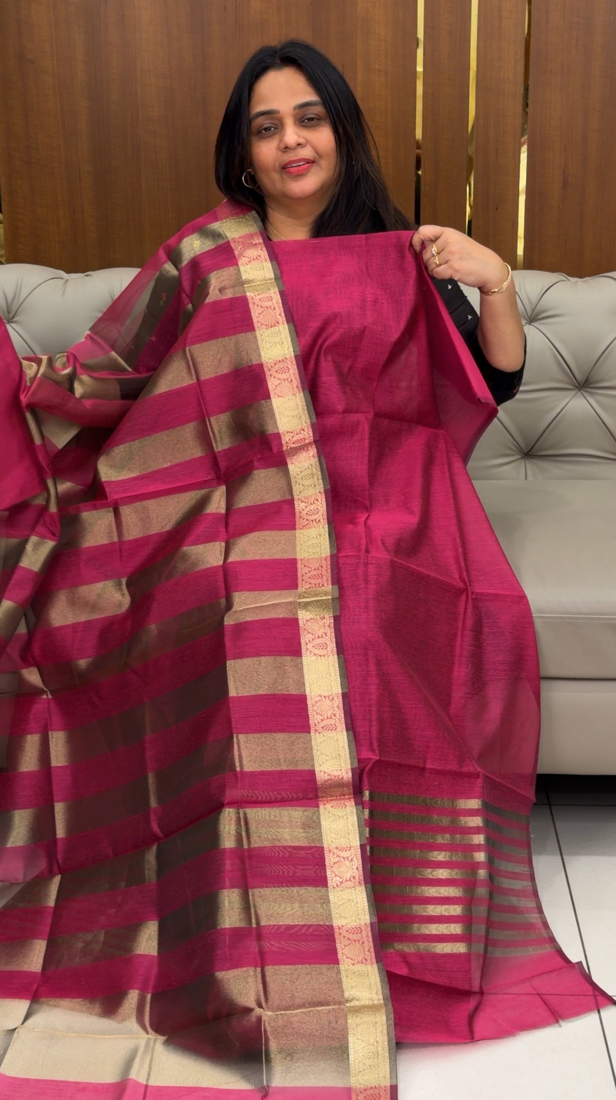 MODAL CHANDERI UNSTITCHED SALWAR SUITS - IHA 29129