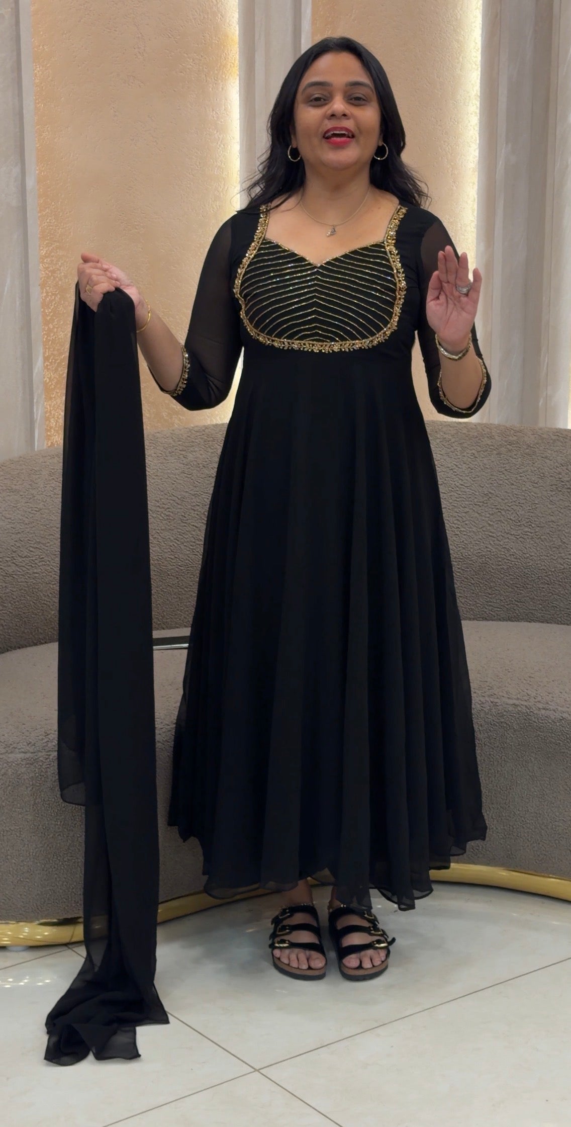 IHA'S IN-HOUSE HANDWORKED TOP AND DUATTA - IHA 35118