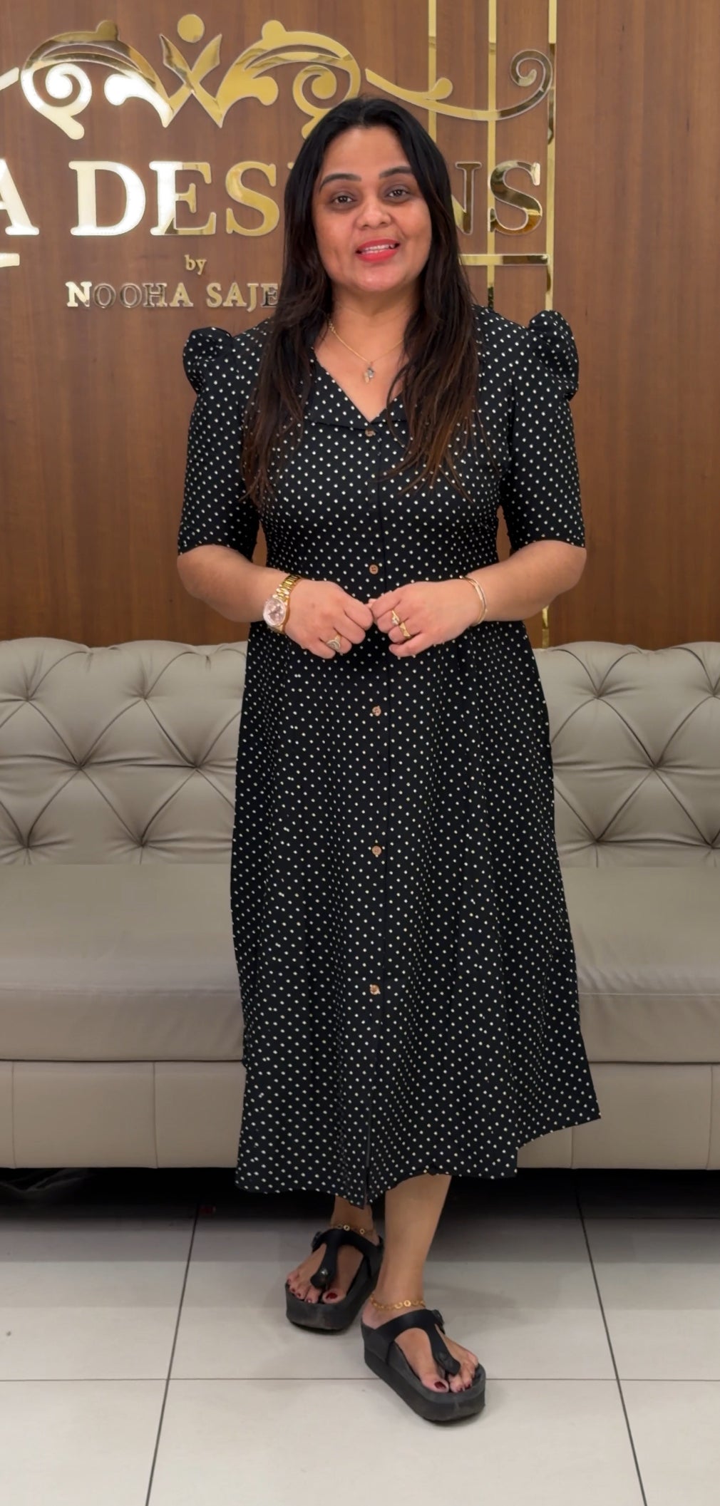 IHA'S IN-HOUSE PRINTED FROCKS - IHA 28997