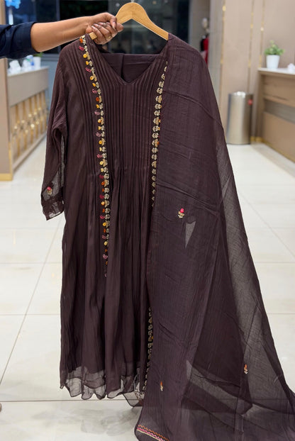 PARTY WEAR TOP,BOTTOM AND DUPATTA - IHA 35423