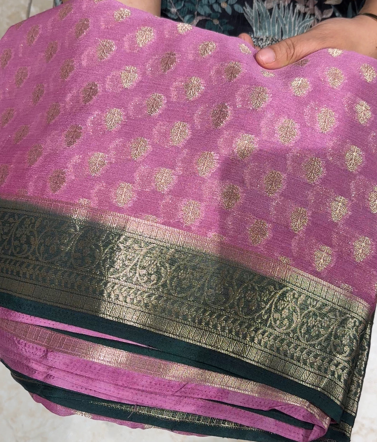 SEMI CRAPE SAREES - IHA 19647