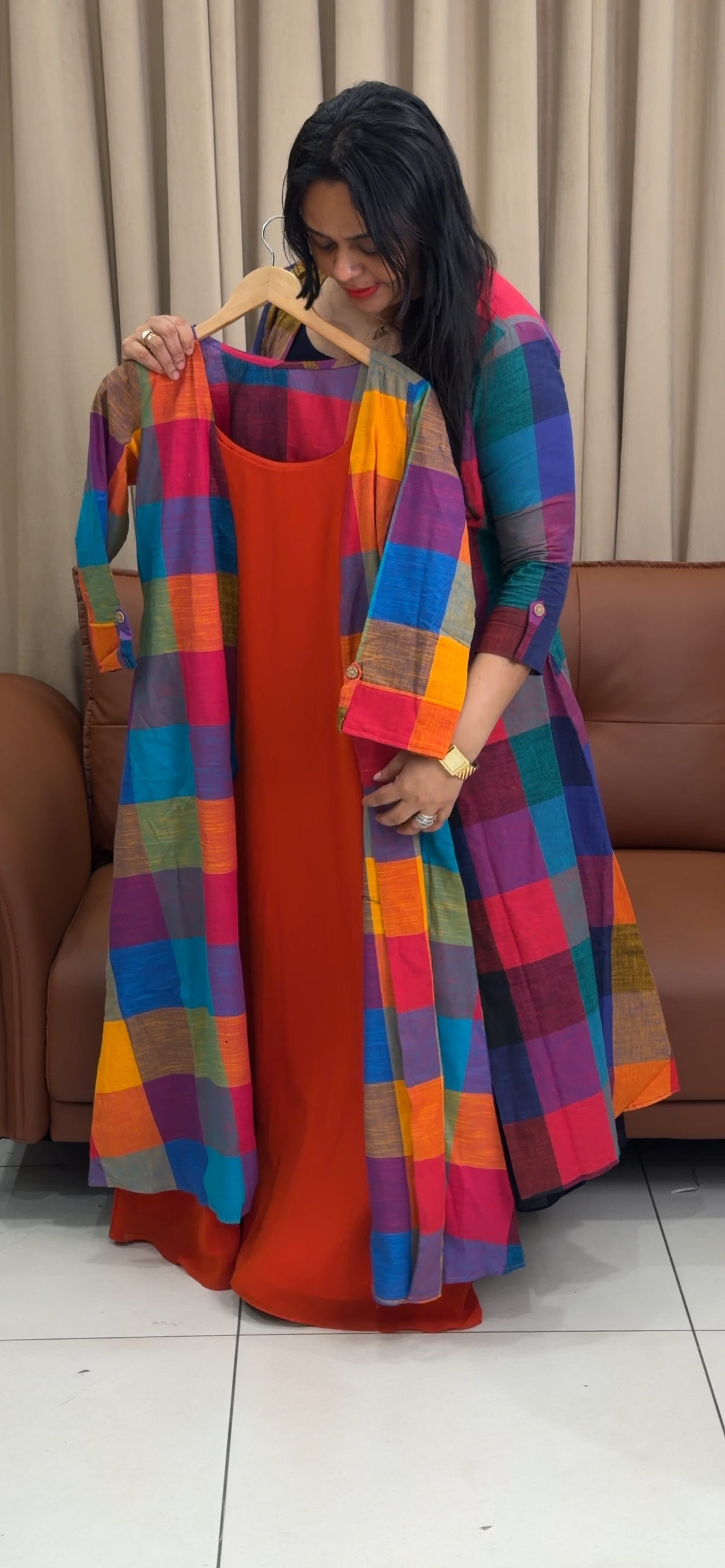 IHA'S IN-HOUSE HANDLOOM DESIGNER TOPS - IHA 35735