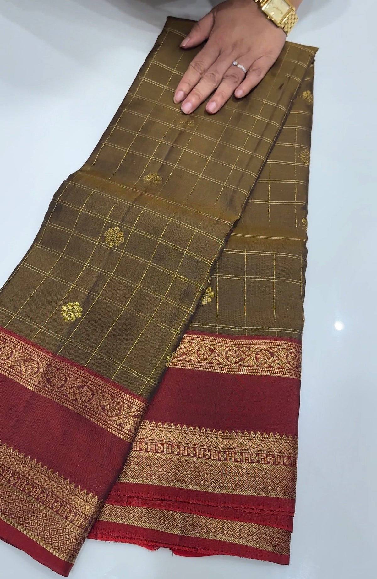 SOFT SILK KANCHIPURAM SILK SAREES - IHA 35470