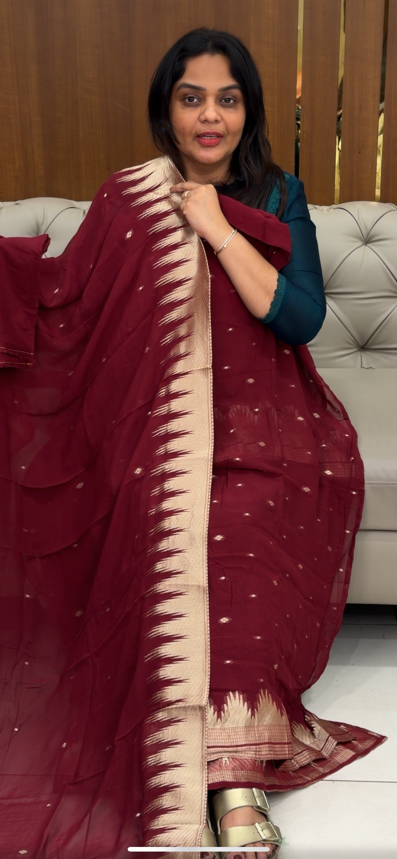 BANARASI UNSTITCHED SALWAR SUITS - IHA 32796