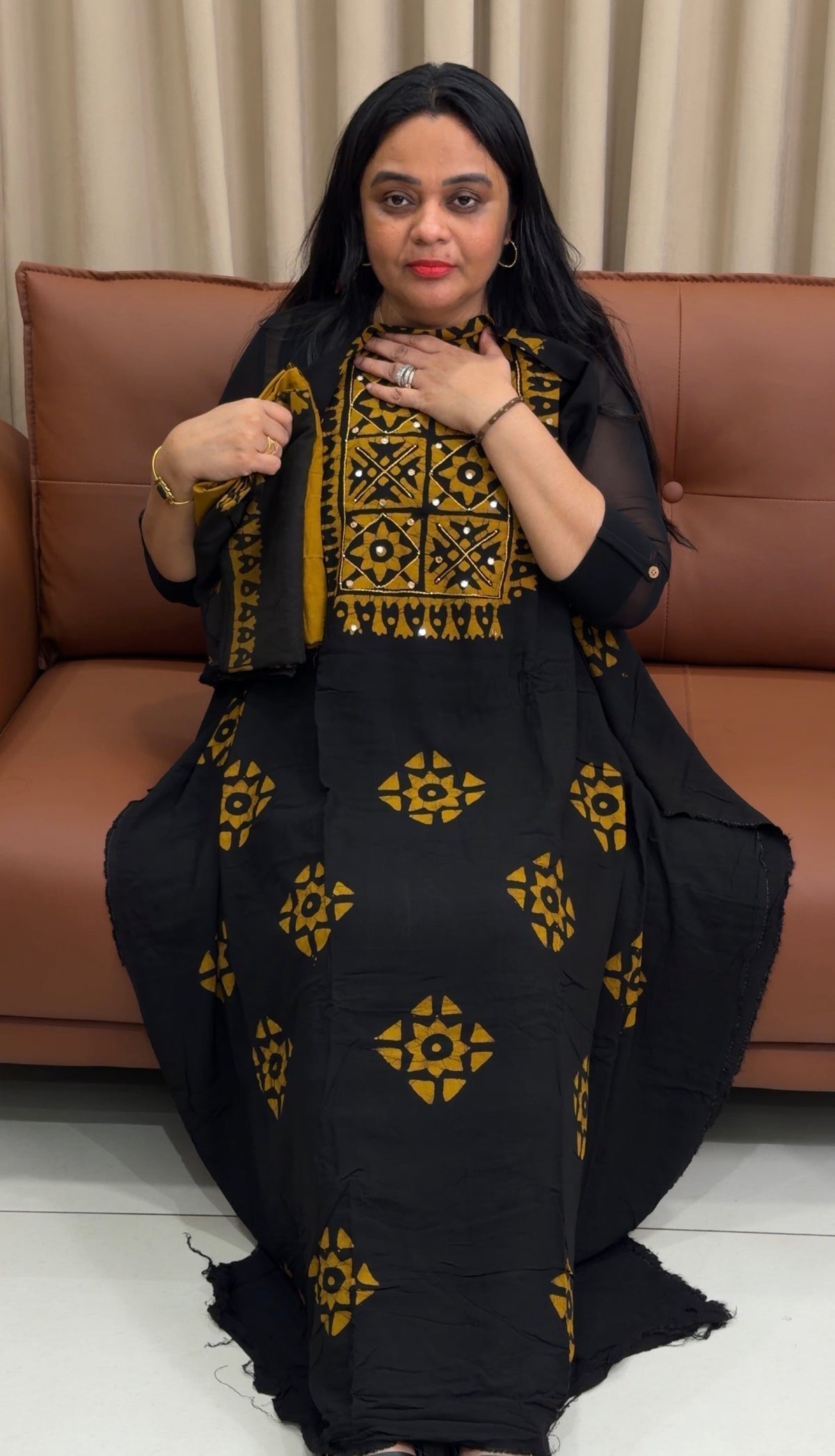 BATIK PRINTED UNSTITCHED SALWAR SUITS - IHA 35212